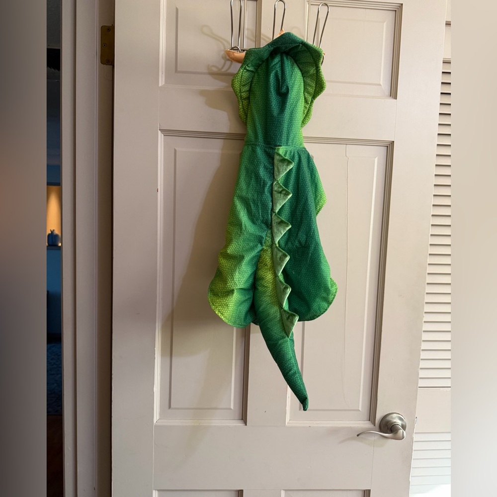 Green Triceratops Dinosaur Dog Costume Size Large